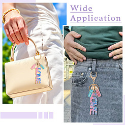 Alloy & Resin Tassel Keychains&nbsp;AJEW-TADJ0001-18B