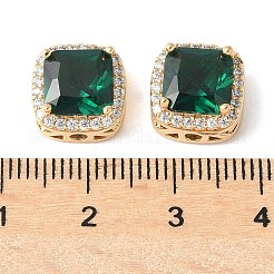 Brass Micro Pave Cubic Zirconia Beads&nbsp;KK-A253-20G-03
