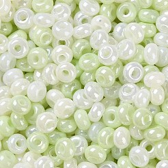 3/0 ガラスシードビーズ  不透明色の光沢  ラウンド  甘露  5~5.5x3~3.5mm  穴：1.5~1.6mm  約77個/10g&nbsp;X1-SEED-L011-03A-17