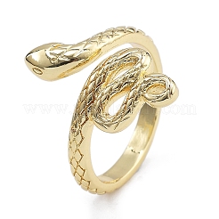 Rack Plating Brass Cuff Finger Rings for Women&nbsp;RJEW-M028-36G