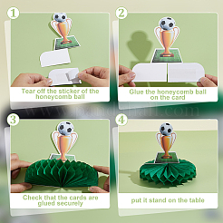 2Bags 2 Styles Football Theme Paper Cake Toppers&nbsp;AJEW-WR0003-62