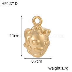 304 Stainless Steel Pendants&nbsp;STAS-OY017-41G