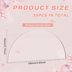 Transparent Acrylic Blank Place Cards&nbsp;TACR-WH0006-07A