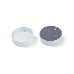 （在庫一掃セール：スクラッチ）  34個のガラスカボション  モザイクアクセサリー  フラットラウンド  銀  12x3.5mm  約34個/袋&nbsp;DIY-XCP0001-84