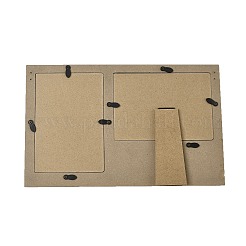 MDF ダブルフォトフレーム  ディスプレイフォトフレーム  単語の長方形  言葉  321x200x15mm&nbsp;AJEW-XCP0003-49