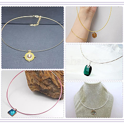 60Pcs Stainless Steel Wire Necklace Cord DIY Jewelry Making&nbsp;TWIR-UN0001-14