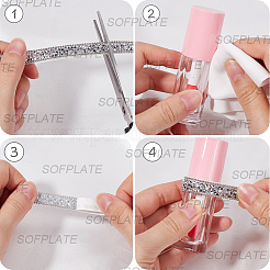 5 Yards Self Adhesive Resin Rhinestone Tape&nbsp;DIY-SP0002-49D