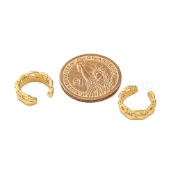 Rack Plating Brass Micro Pave Clear Cubic Zirconia Cuff Earrings for Women&nbsp;EJEW-C125-24F-G