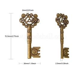 Tibetan Style Alloy Big Pendants&nbsp;TIBE-S302-23AB-LF