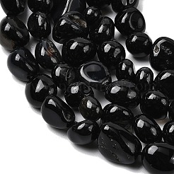 Natural Black Onyx Beads Strands&nbsp;G-P601-A16-02