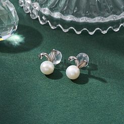 Natural Pearl Ear Studs&nbsp;EJEW-P286-39P