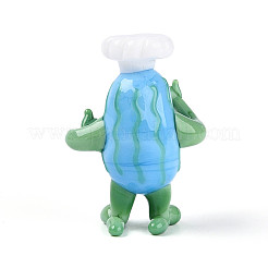 Handmade Lampwork Cartoon Chef Display Decorations&nbsp;LAMP-T025-12M