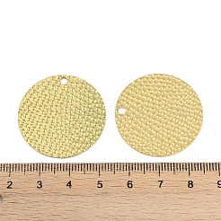 イオンプレーティング（IP）304ステンレスペンダント  フラットラウンドのチャーム  18KGP本金メッキ  30x1.1mm  穴：2.3mm&nbsp;STAS-C106-05G
