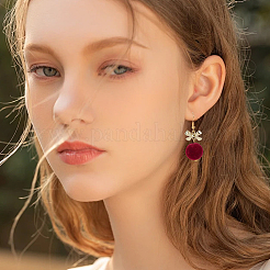 48種類のフロッキープラスチックビーズ6個  ラウンド  ミックスカラー  16~16.5x15~16mm  穴：2~3.5mm  8 個/スタイル。&nbsp;KY-SC0002-47B