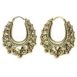 Ethnic Brass Hoop Earrings&nbsp;WGA8452-01