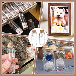 2Pcs 2 Styles Glass Tube Wishing Bottle&nbsp;AJEW-PH01666