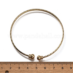 完璧なデザインの18KGP本金メッキ真鍮のトルクカフバングル  60mm&nbsp;BJEW-EE0001-05