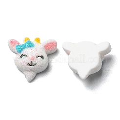 Glitter Opaque Resin Cabochons&nbsp;RESI-E040-01E