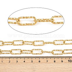 304ステンレススチールペーパークリップチェーン  イオンプレーティング（ip）  溶接されていない  18KGP本金メッキ  17x7.5x1.5mm&nbsp;CHS-A018-01G