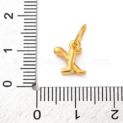 925 Sterling Silver Letter Charms with Jump Rings&nbsp;LS-STER-R008-01G-X