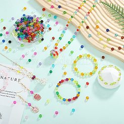 1500Pcs 15 Colors Transparent Acrylic Beads&nbsp;TACR-SZ0001-21B