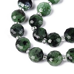 Natural Ruby in Zoisite Beads Strands&nbsp;G-B153-A18
