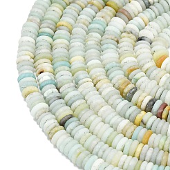 Frosted Natural Flower Amazonite Beads Strands&nbsp;G-K389-C29-01