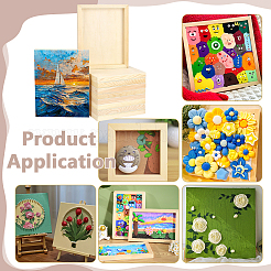 Wooden Clay Picture Frame&nbsp;WOCR-WH0004-025