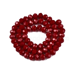 Opaque Solid Color Imitation Jade Glass Beads Strands&nbsp;X-EGLA-A044-P8mm-D02