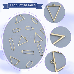 30Pcs 3 Styles Alloy Open Back Bezel Pendants&nbsp;FIND-CA0007-86