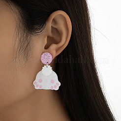 Easter Acrylic Dangle Stud Earrings&nbsp;FS-WG7CF33-01