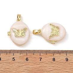 Brass Enamel Photo Locket Pendants&nbsp;KK-L277-01G