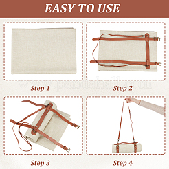 PU Leather Yoga Mat Carrying Strap&nbsp;AJEW-WH20816-171A-AB