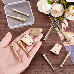 8Pcs 2 Styles Alloy Cord Ends&nbsp;FIND-NB0006-89LG