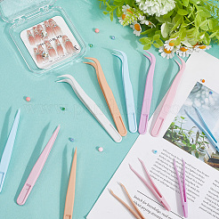 60Pcs 15 Styles PP Plastic Tweezers&nbsp;DIY-BBC0002-64