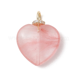 3Pcs 3 Styles Opalite & Cherry Quartz Glass & Natural Rose Quartz Pendants&nbsp;PALLOY-JF04933