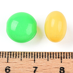 不透明なアクリルビーズ  フラットラウンド  ミックスカラー  12x8.5mm  穴：2mm  約735個/500g&nbsp;SACR-N018-10