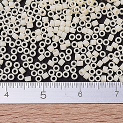 MIYUKIデリカビーズ小  シリンダー  日本製シードビーズ  15/0  （dbs0732)不透明なダーククリーム  1.1x1.3mm  穴：0.7mm  約175000個/袋  50 G /袋&nbsp;SEED-X0054-DBS0732