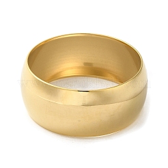 304ステンレススチールプレーンバングル  ゴールドカラー  ワイド：30mm  内径：2-1/2インチ（6.35cm）&nbsp;BJEW-Q773-03E-G