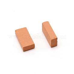レンガ粘土ディスプレイ装飾  マイクロランドスケープ建材装飾アクセサリー  砂茶色  15.8x8x4.5mm  50個/袋&nbsp;DJEW-WH0015-30A