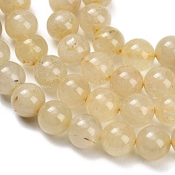 Natural Gold Rutilated Quartz Beads Strands&nbsp;G-H337-A04-04