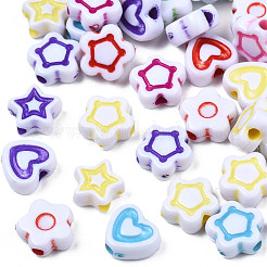 Opaque White Acrylic Beads&nbsp;MACR-N012-04
