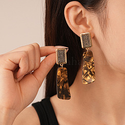 Alloy & Rhinestone Dangle Stud Earrings&nbsp;FS-WG856C9-01
