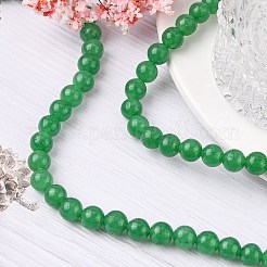 Natural White Jade Bead Strands&nbsp;G-R165-8mm-14