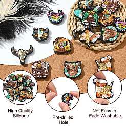 20Pcs 10 Styles Silicone Focal Beads&nbsp;SIL-CJ0002-89