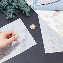 ホットフィックス用デコシート  マスクと衣装のアクセサリー  クリスマステーマ  鹿の模様  45x26x0.5mm&nbsp;DIY-WH0188-90C