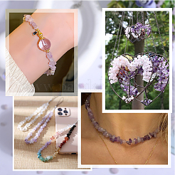 4 Strands Natural Lavender Amethyst Chip Beads Strands&nbsp;G-SC0002-65