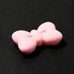 オペーク樹脂カボション  蝶結び  ピンク  20x33.5x8.5mm&nbsp;RESI-K022-02D
