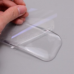 シリコンまつげエクステパッド  まつげツールの接ぎ木  長方形  透明  11x5.5x0.5cm&nbsp;LS-MRMJ-WH0073-51B