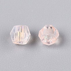 Transparent Spray Painted Glass Beads&nbsp;X1-EGLA-N018-4mm-08